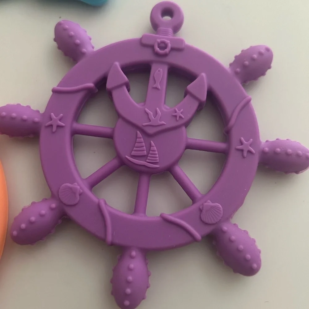 Silicone Baby Teething Rings.  (3 pcs) / BRAND NEW.
